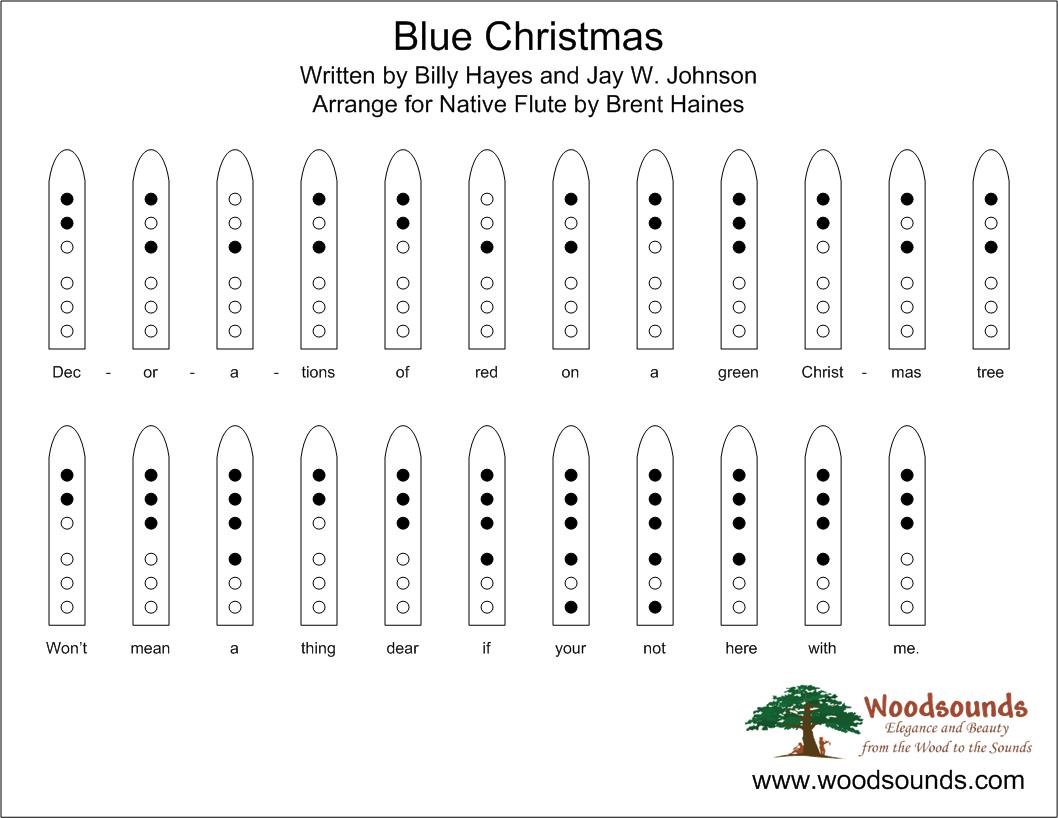 Blue Christmas For Native American Flute page 2