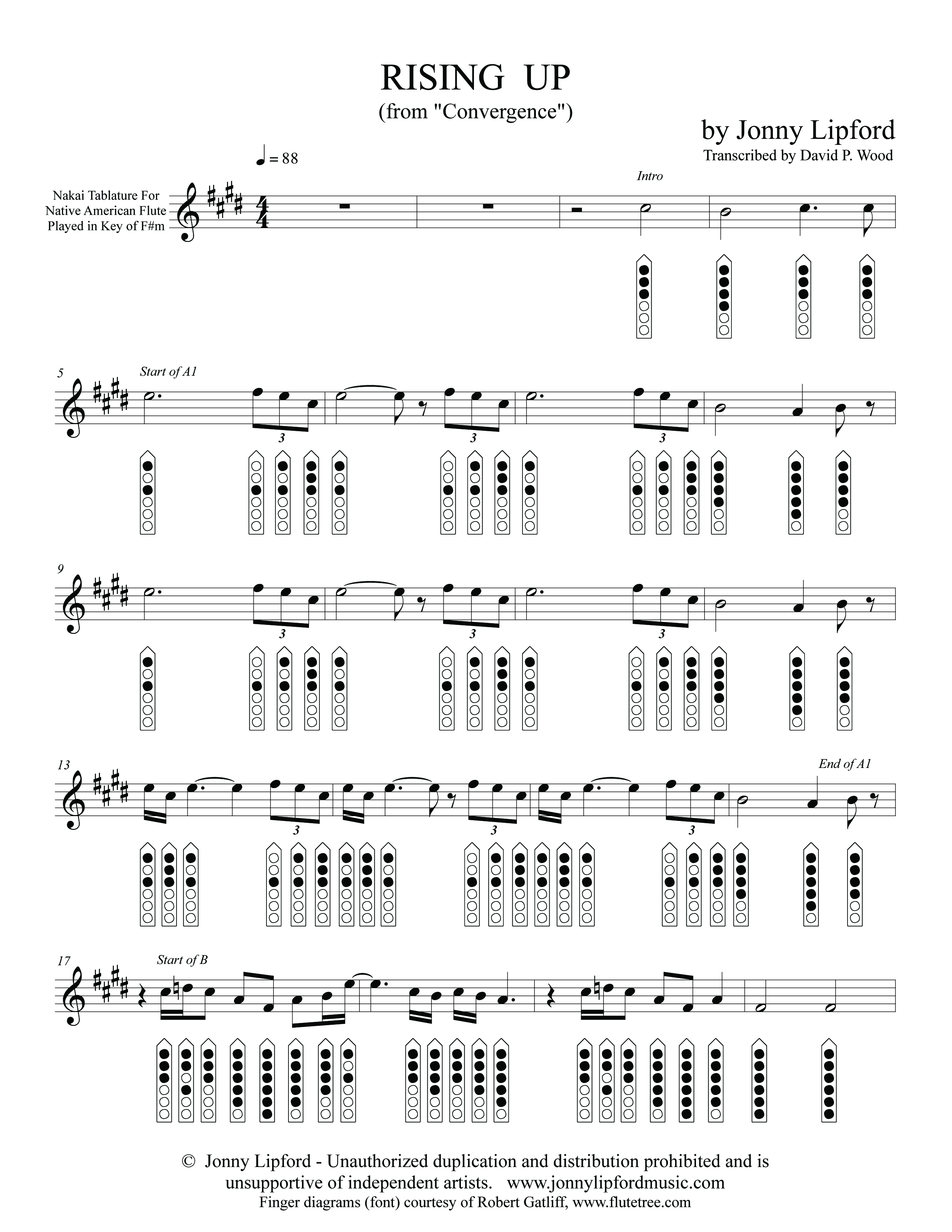 Rising Up Page 1 of 5 by Jonny Lipford for Native American Flute